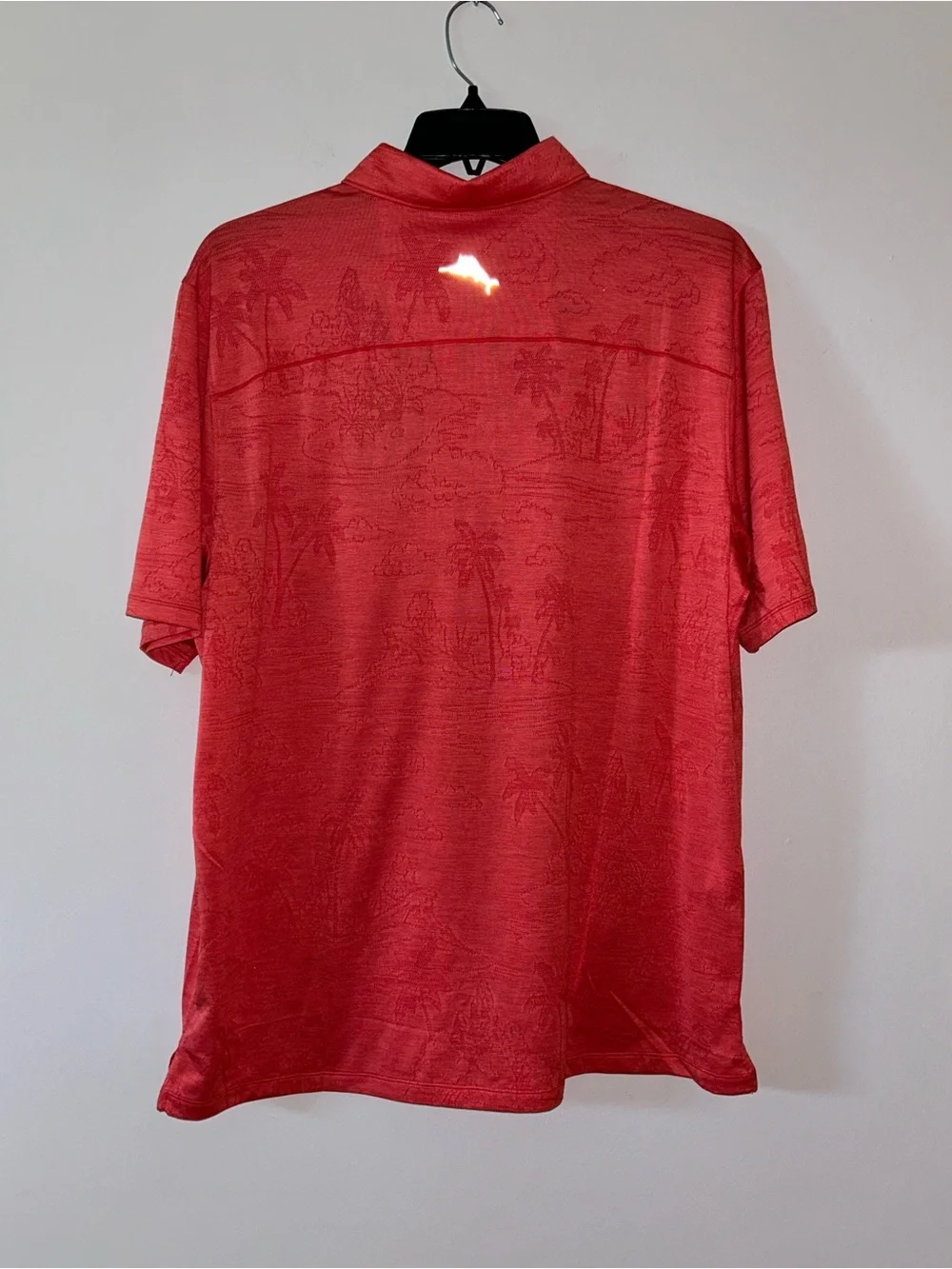 Men’s Tommy Bahama Polo Island Zone Shirt Red Flash Comfort & Cool Size XLT NWT